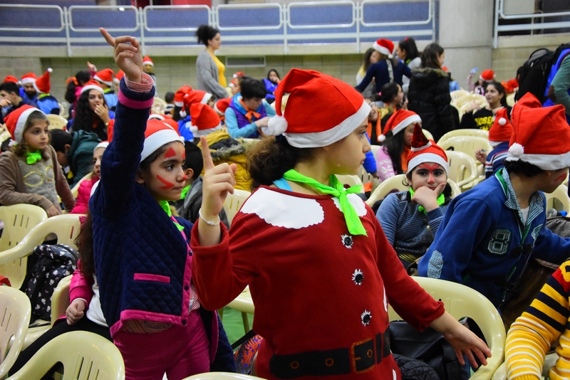 Saint Vincent de paul celebrating Christmas at Jesus & Mary school